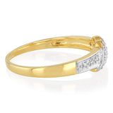 12 Diamond Dress Ring in 9ct Yellow Gold