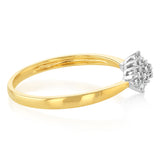 1/6 Carat Diamond Dress Ring in 9ct Yellow Gold
