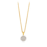 1/5 Carat Diamond Pendant in 9ct Yellow Gold