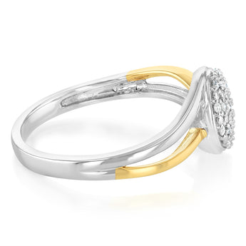 19 Diamond Dress Ring in 9ct Yellow Gold