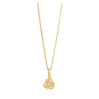Diamond Pendant in 9ct Yellow Gold