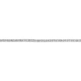 0.95 Carat Diamond 19cm Bracelet in Sterling Silver