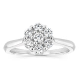 1/2 Carat Diamond Ring in Platinum