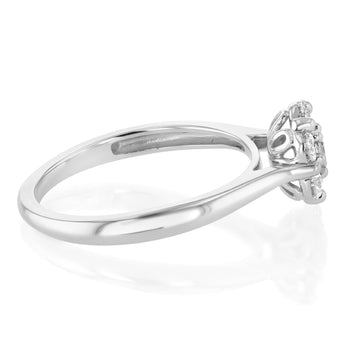 1/2 Carat Diamond Ring in Platinum