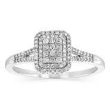 Diamond Ring in 9ct White Gold