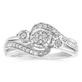 1/6 Carat Diamond Ring in Sterling Silver