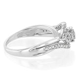 1/6 Carat Diamond Ring in Sterling Silver