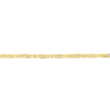 0.95 Carat Diamond 17.5cm Bracelet in Gold Plated Silver