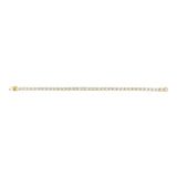 0.95 Carat Diamond Tennis 18.5cm Bracelet in Gold Plated Silver