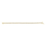 0.95 Carat Diamond Tennis 19cm  Bracelet in Gold Plated Silver