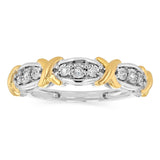 Natural Diamond Ring in Gold Plated Silver