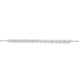 Natural Diamond Slider Bracelet in Sterling Silver
