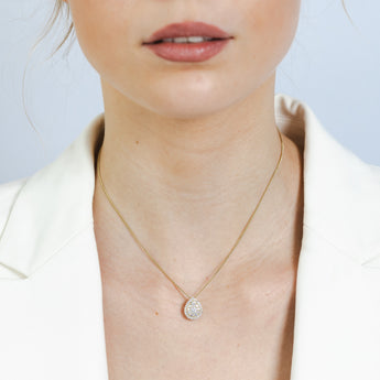 1/2 Carat Natural Diamond Pendant in 9ct Yellow Gold