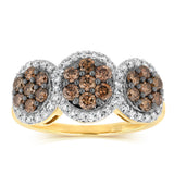 1 Carat Australian Diamond Ring in 9ct Yellow Gold