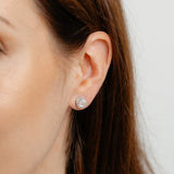 1/5 Carat Diamond Stud Earrings in Sterling Silver