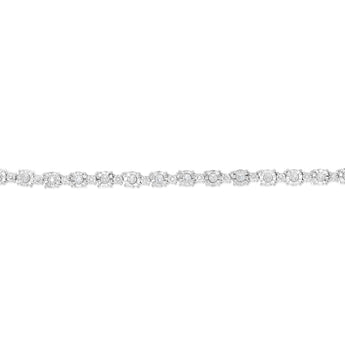 0.95 Carat Diamond Necklace in Sterling Silver