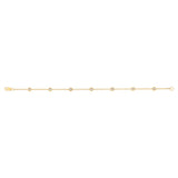 7 Diamond 17.5cm Fancy Bracelet in Gold Plated Silver