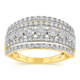 1/2 Carat Diamond Dress Ring in 9ct Yellow Gold
