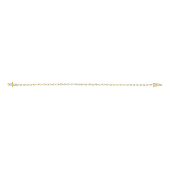 2 Carats Diamond Tennis Bracelet 17.5 cm in 9ct Yellow Gold