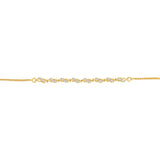 16 Diamonds Gold Plated Silver