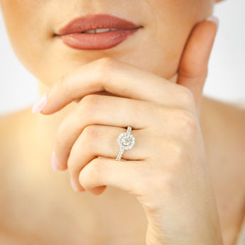 1.00 Carat Diamond Ring With 1/2 Carat Australian Diamond Centre in 9ct Yellow Gold