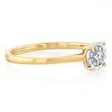 9ct Yellow Gold Solitaire Diamond Ring