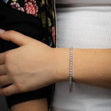1 Carat Diamond Tennis Bracelet in 9ct White Gold