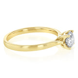 1 Carat Diamond Solitaire Ring in 9ct Yellow Gold