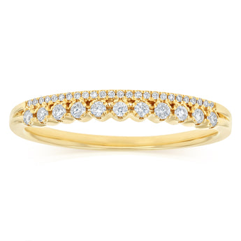 0.18 Carat Diamond Eternity Ring in 9ct Yellow Gold