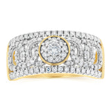 0.71 Carat Diamond Ring in 9ct Yellow Gold