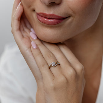 1/10 Carat Diamond Ring in 9ct Yellow Gold