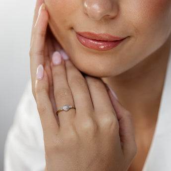 1/10 Carat Diamond Ring in 9ct Yellow Gold