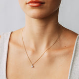 1/10 Carat Diamond Circle Pendant in 9ct Yellow Gold