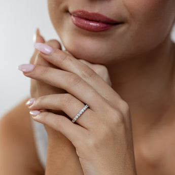 0.45 Carat Diamond Eternity Ring in 10ct white Gold