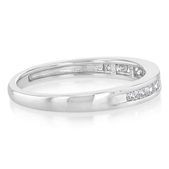 1/5 Carat Diamond Eternity Ring in 10ct White Gold