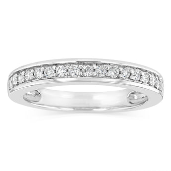 1/5 Carat Diamond Eternity Ring in 10ct White Gold