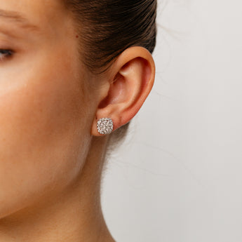 0.95 Carat Diamond Stud Earrings in 10ct White Gold