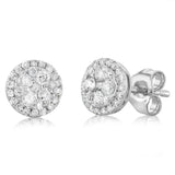 0.45 Carat Diamond Stud Earrings in 10ct White Gold