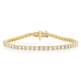 4.90 Carat Diamond Tennis Bracelet in 10ct Yellow Gold