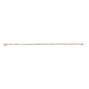 4.90 Carat Diamond Tennis Bracelet in 10ct Yellow Gold