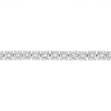 1/2 Carat Diamond 18cm Tennis Bracelet with Brilliant Cut Diamonds in Sterling Silver