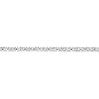 1/2 Carat Diamond 18cm Tennis Bracelet with Brilliant Cut Diamonds in Sterling Silver
