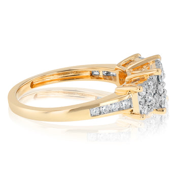 0.69 Carat Diamond Ring in 4ct Yellow gold