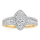 0.95 Carat Diamond Ring in 10ct Yellow Gold