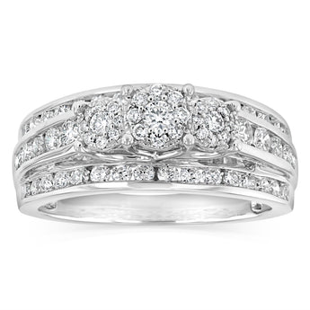 0.95 Carat Diamond Ring in 14ct White Gold