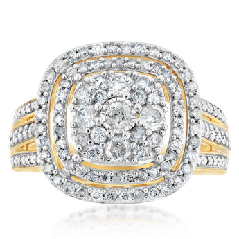 0.95 Carat Diamond Ring in 10ct Yellow Gold