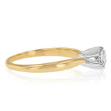1/4 Carat Diamond Ring in 14ct Yellow Gold