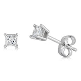 1/5 Carat Diamond Solitaire Stud Earrings in 10ct White Gold