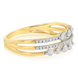 1/2 Carat Diamond Ring in 9ct Yellow Gold