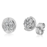 1/3 Carat Diamond Stud Earrings in 10ct White Gold